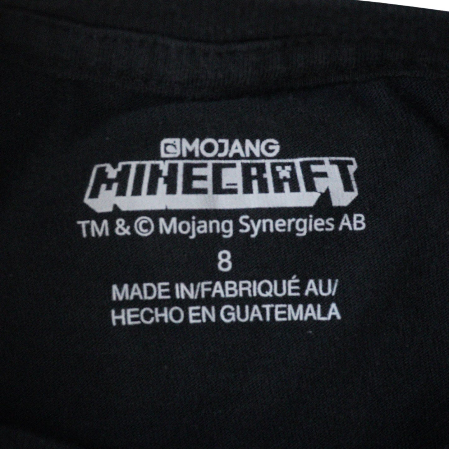 Kid's Minecraft T-shirt - Black - Boy 8