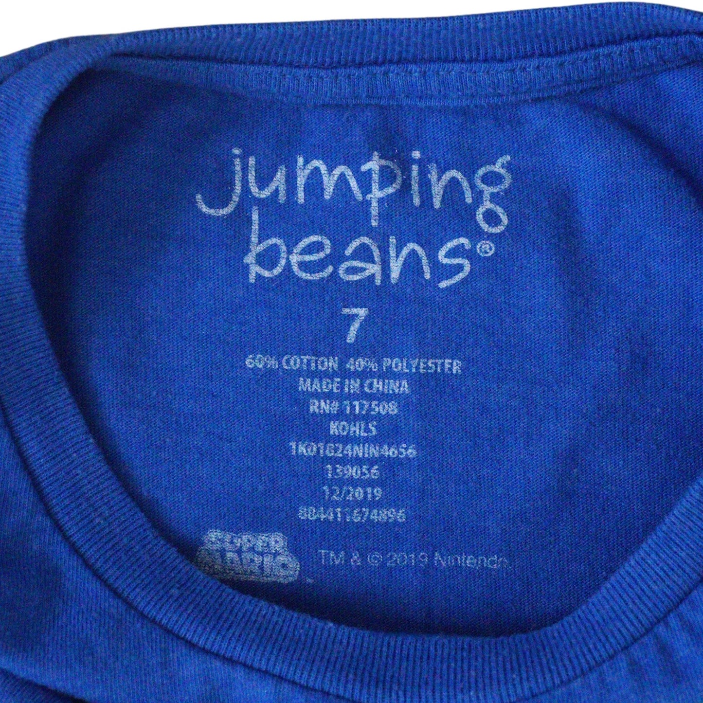 Toddler Jumping Beans - Super Mario T-Shirt - Blue - Boy 7