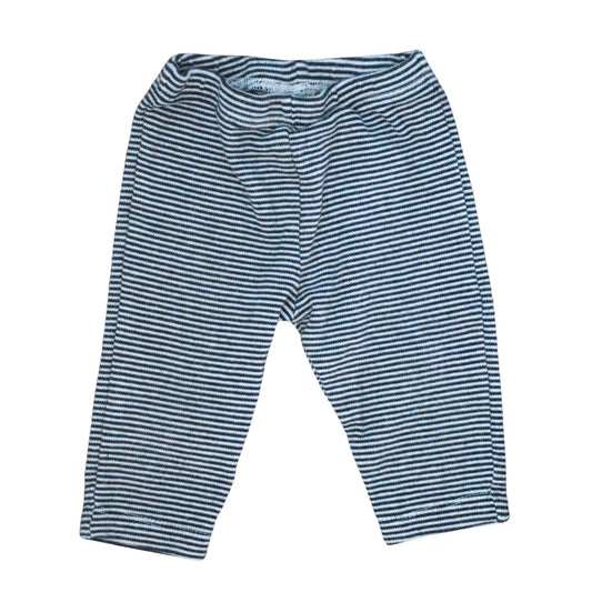 Baby White and Black Stripes Pants - Unisex 6m