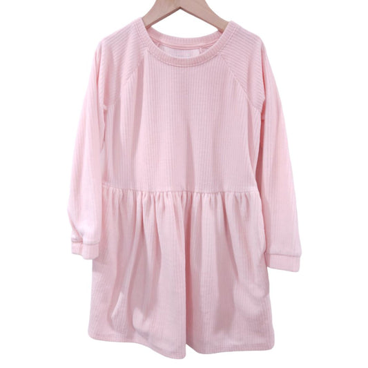 Cat & Jack - Pink Corduroy Long Sleeve Dress, 6/6X