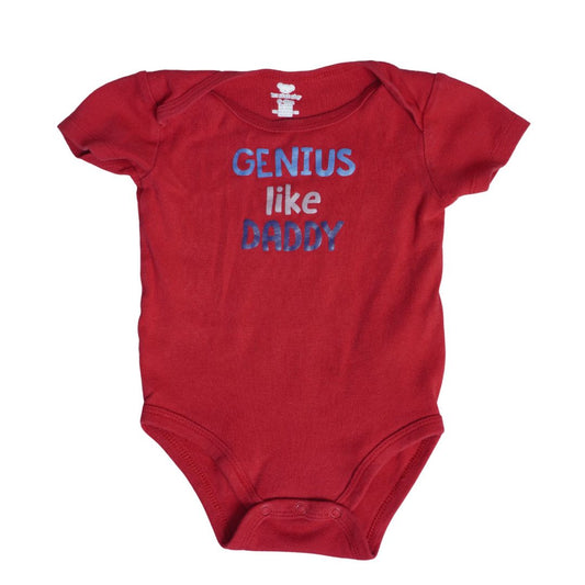 Baby Red Koala Baby "Genius like Daddy" Bodysuit, 6-9 m