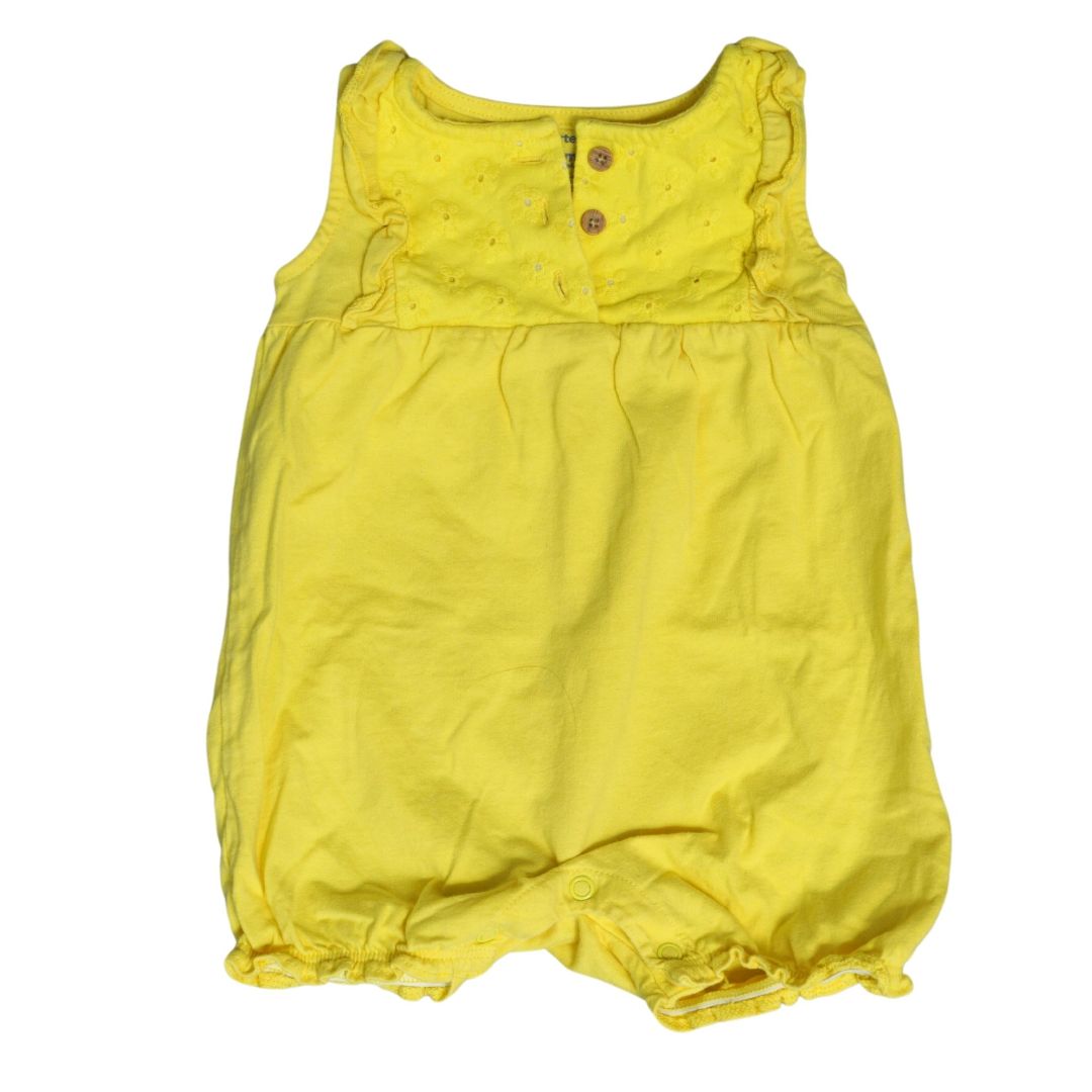 Baby Yellow Carter's Sleeveless Romper, 9 m