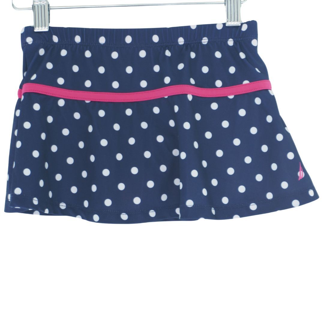 Nautica - Blue Polkadot Swim Skort with Rashguard, 5