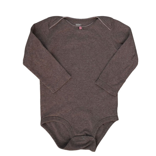 Toddler Gray Carter's Long Sleeve Bodysuit, 24 m