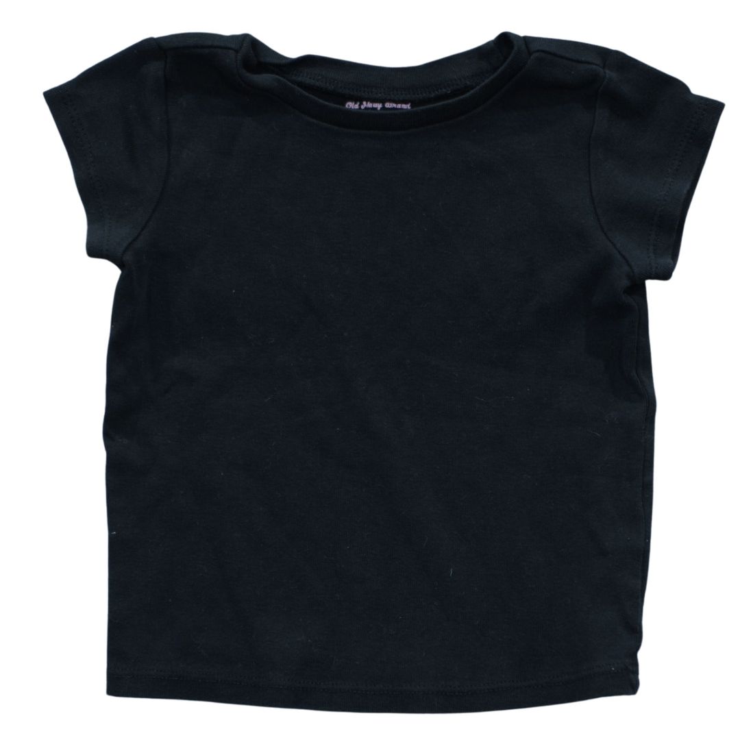 Camiseta negra Old Navy para niño, 18-24 meses