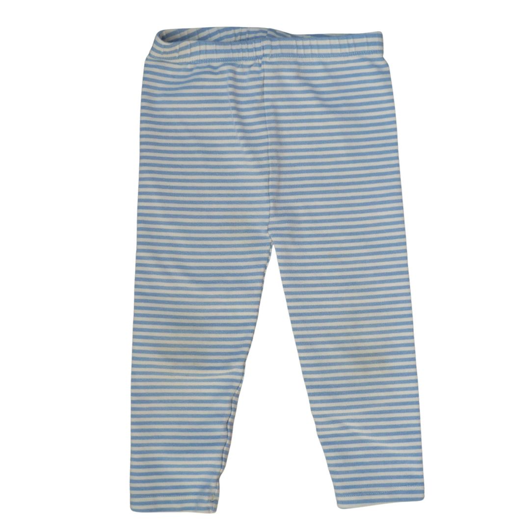 Leggings de rayas azules de Hanna Andersson para niñas pequeñas, 18-24 meses