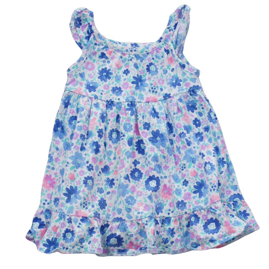 Vestido blanco con estampado floral OshKosh B'gosh, talla 9-12 m