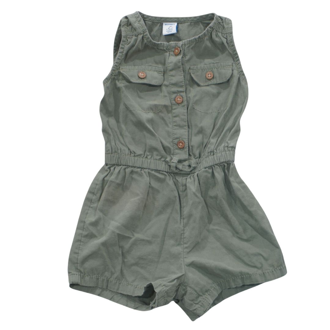 Mono utilitario sin mangas verde Old Navy, 6-12 m