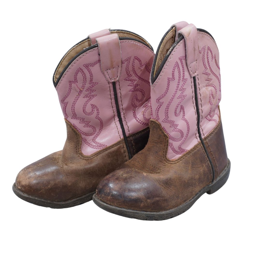 Botas vaqueras Smoky Mountain para niñas pequeñas, color rosa, 7