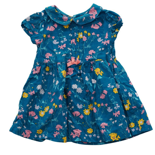 Blue Just One You Collared Floral Dress, 12 m