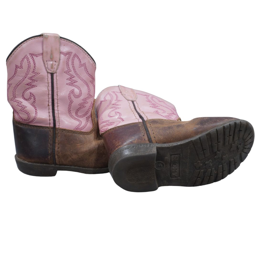 Botas vaqueras Smoky Mountain para niñas pequeñas, color rosa, 7