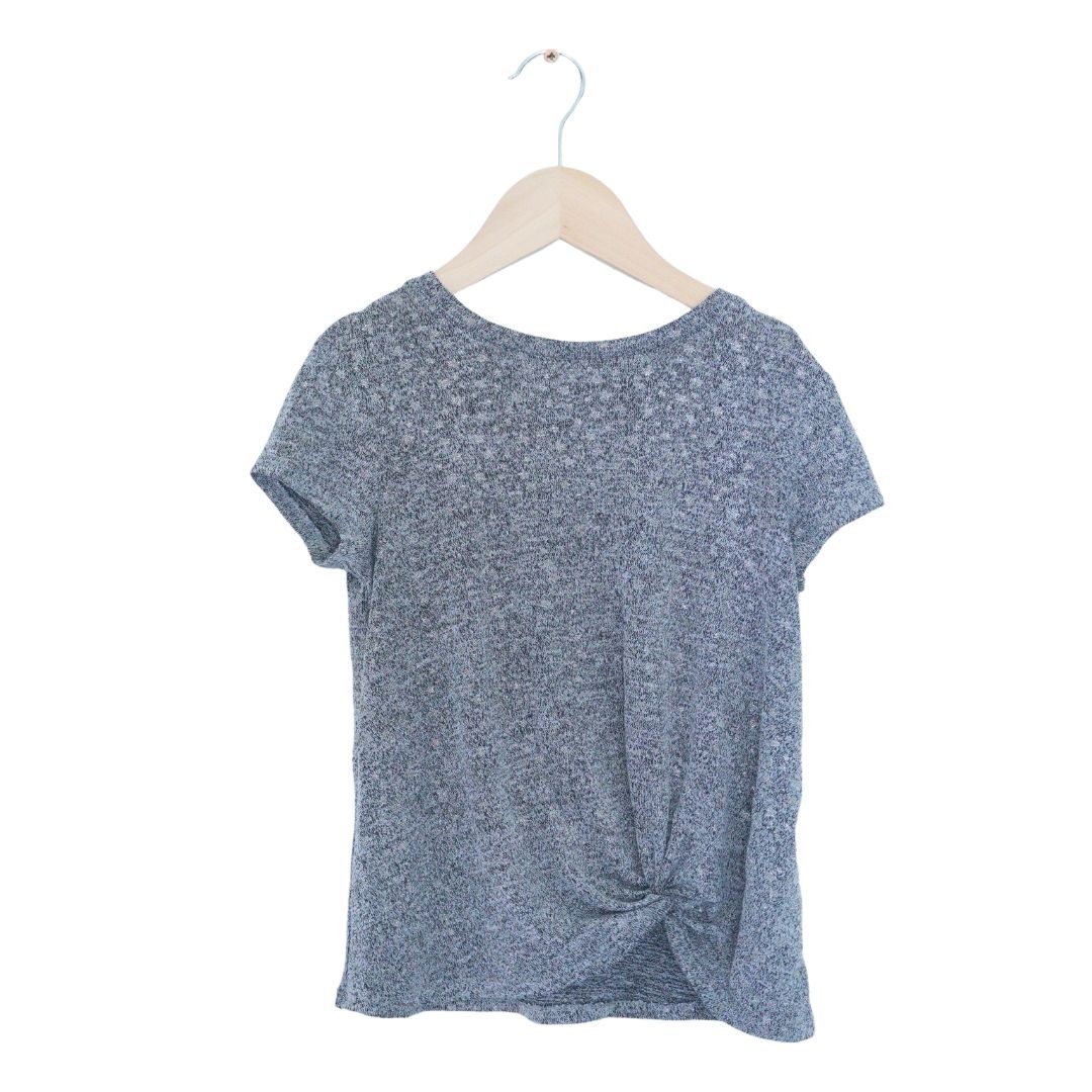 Gray More Than Magic Sparkly Girl's Twist Shirt, 6