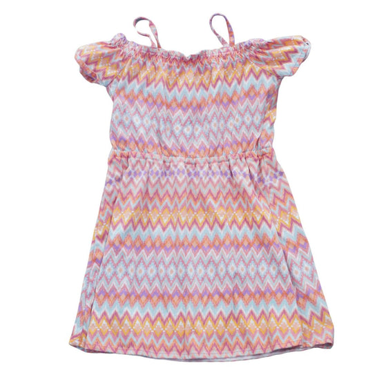 Vestido con hombros descubiertos de The Children's Place para niños, color rosa, 5T