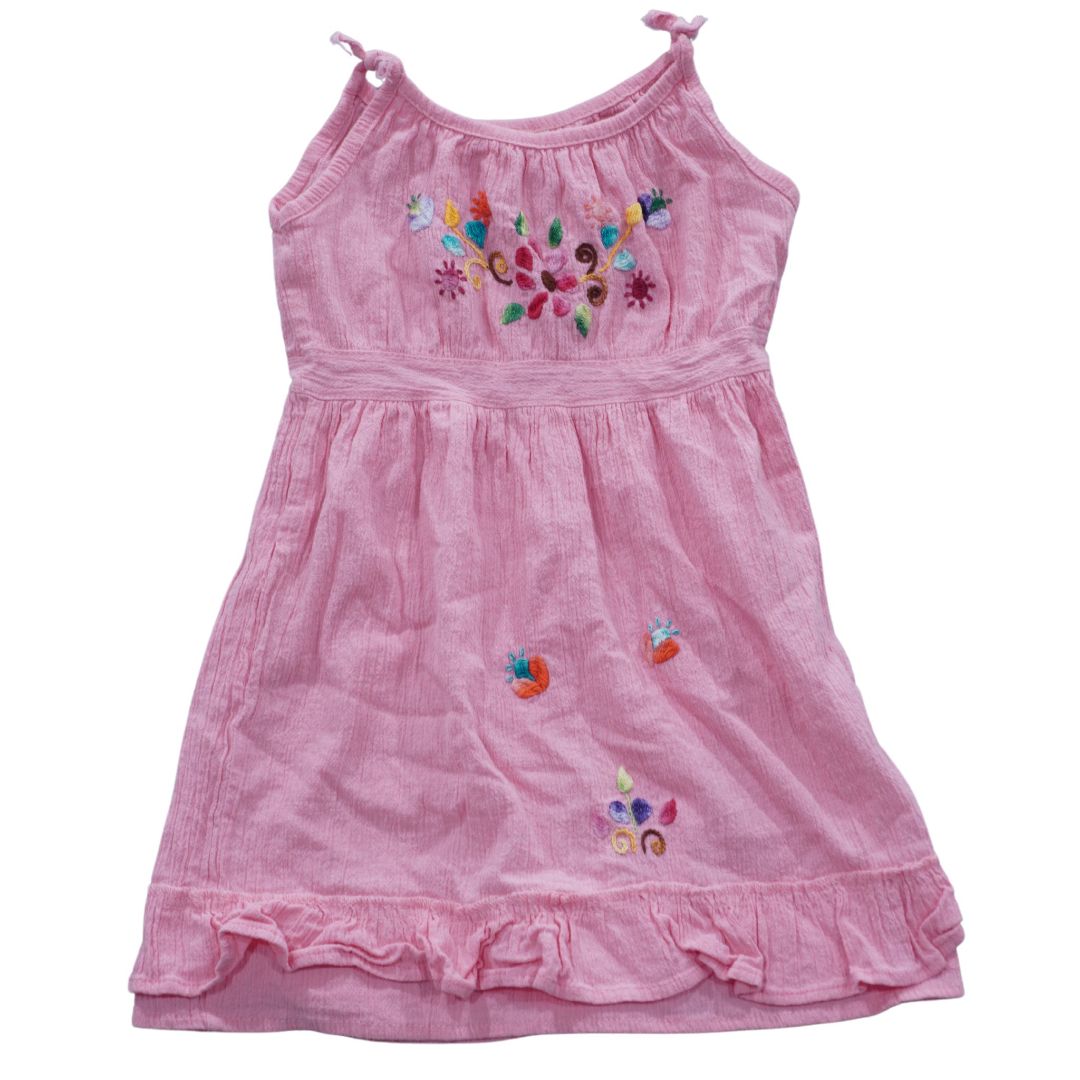 Vestidos bordados para niñas pequeñas, 3T