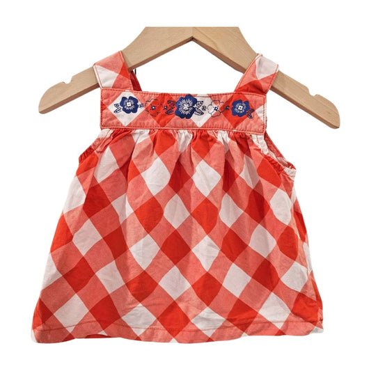 Just One You - Orange Checkered Swing Top, 9 m