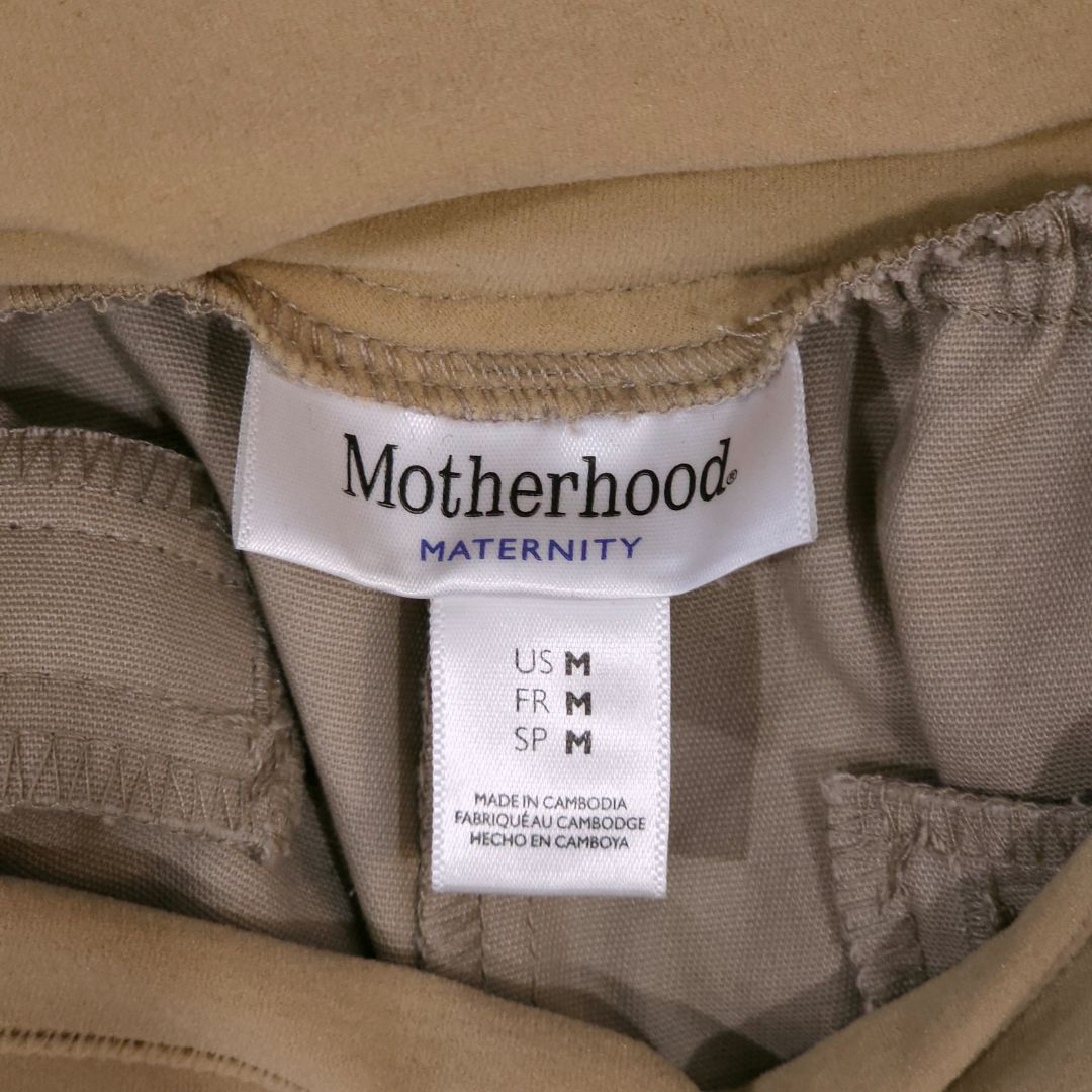 Motherhood Maternity - Khaki Straight Maternity Pants, Medium