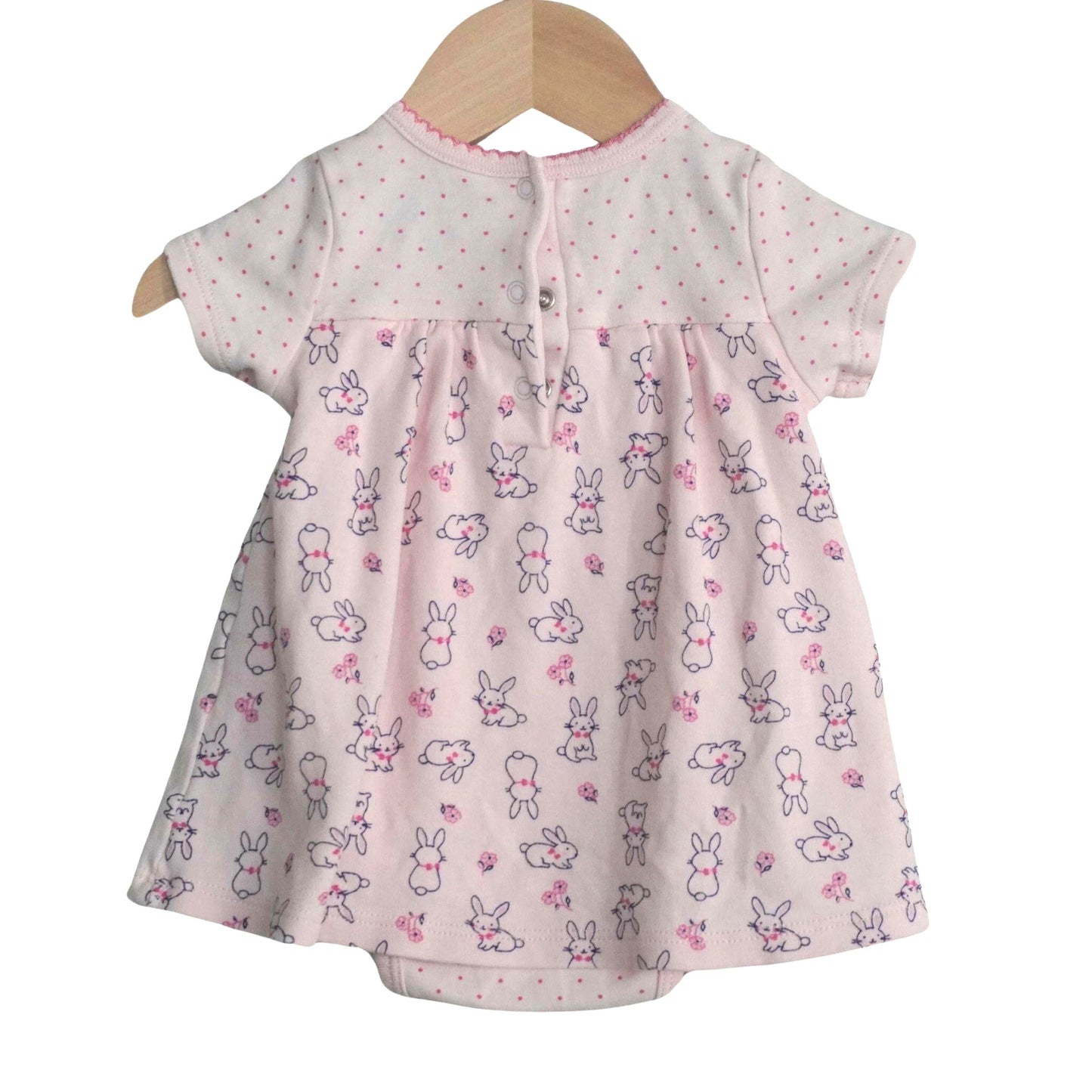 Baby Little Me - Vestido de conejito rosa - Niña 6 meses