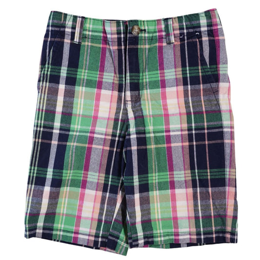 Kid's Green Gymboree Plaid Shorts, 10