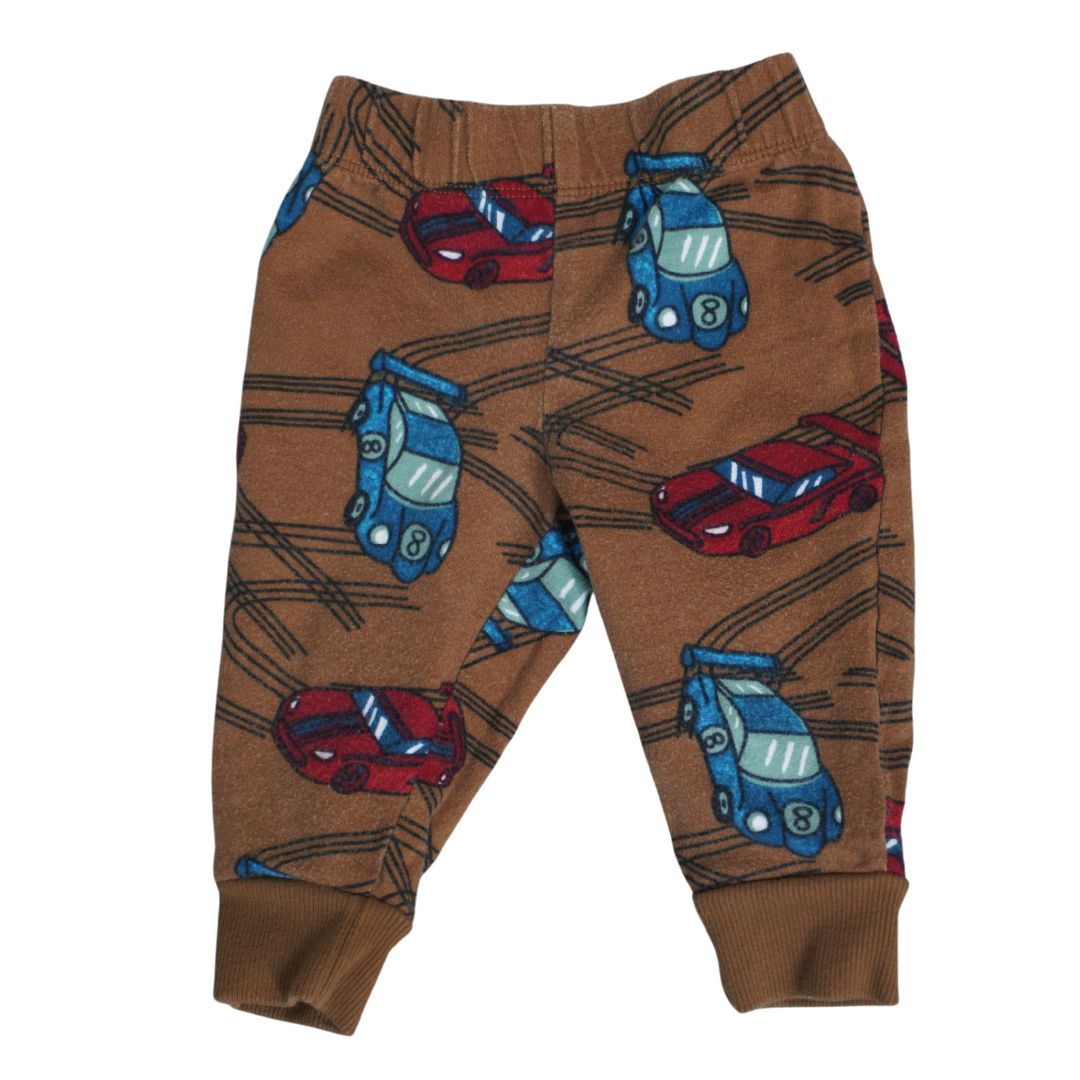 Baby Brown Carter's Race Cars Pants, 6 m