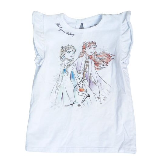 Camiseta infantil blanca de Frozen 2 de Disney, talla 5