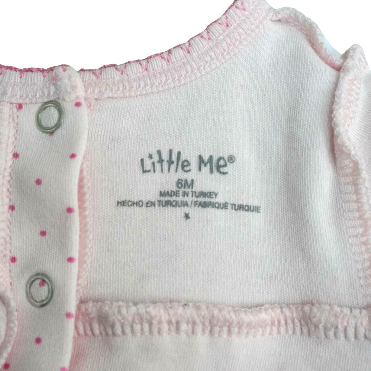 Baby Little Me - Vestido de conejito rosa - Niña 6 meses