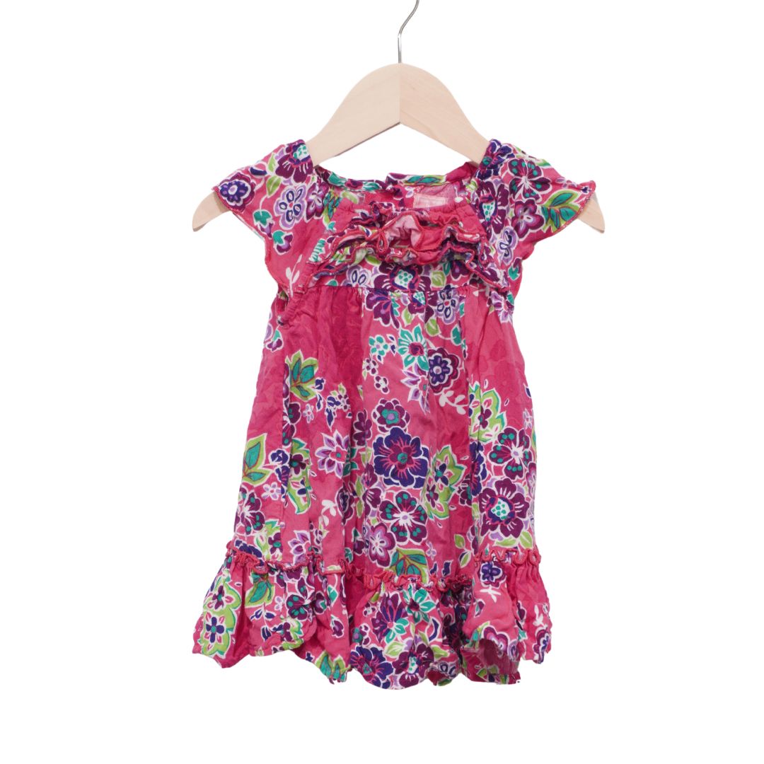 Vestido floral Pink Place, 9-12 meses