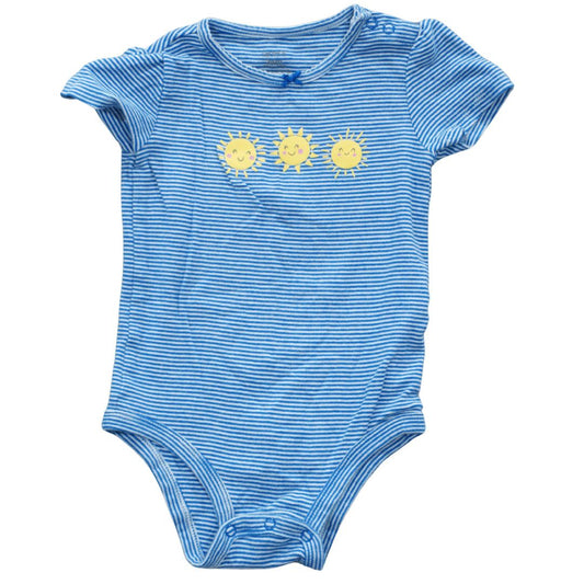 Toddler Blue Carter's Striped Bodysuit, 24 m