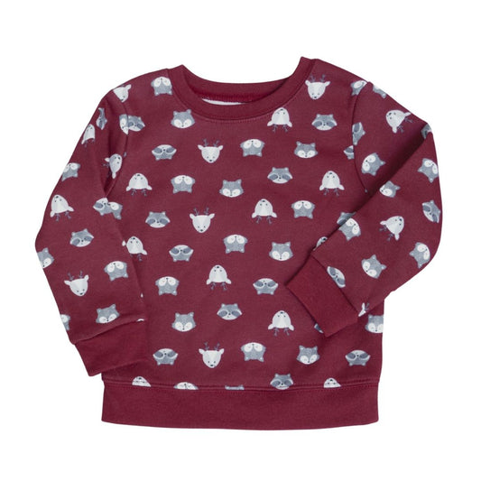 Baby Burgundy Garanimals Fleece Sweatshirt, 24 m