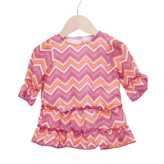 Camisa Chevron Rosa, 9 m