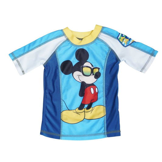 Camiseta de baño azul de Mickey Mouse de Disney para niños pequeños, 2T