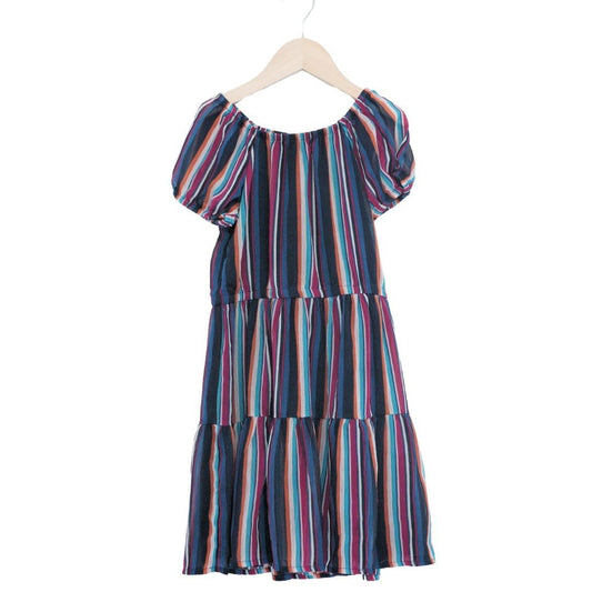 Wonder Nation Striped Girl's Dress, 7/8