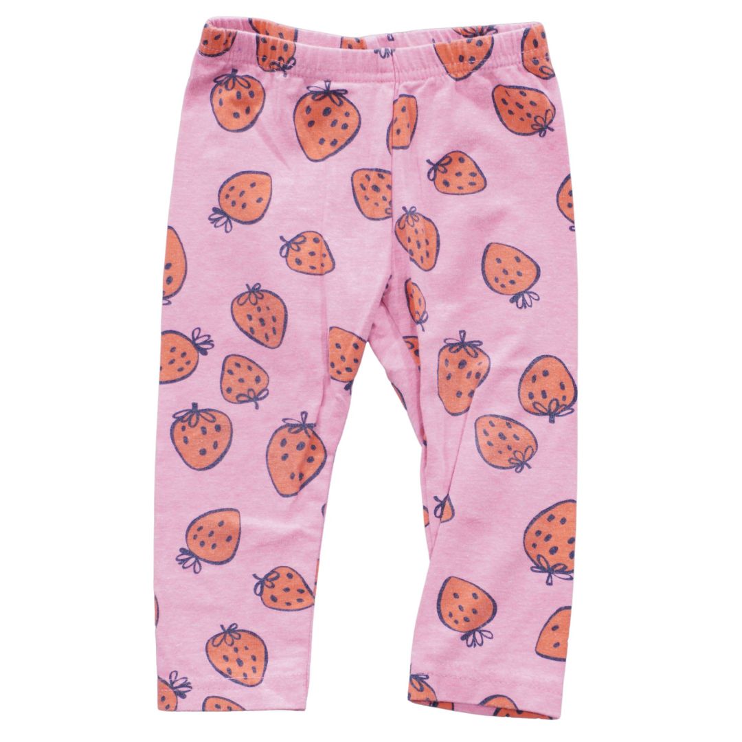 Leggings Carter's Strawberries en color rosa para bebé, 18 m