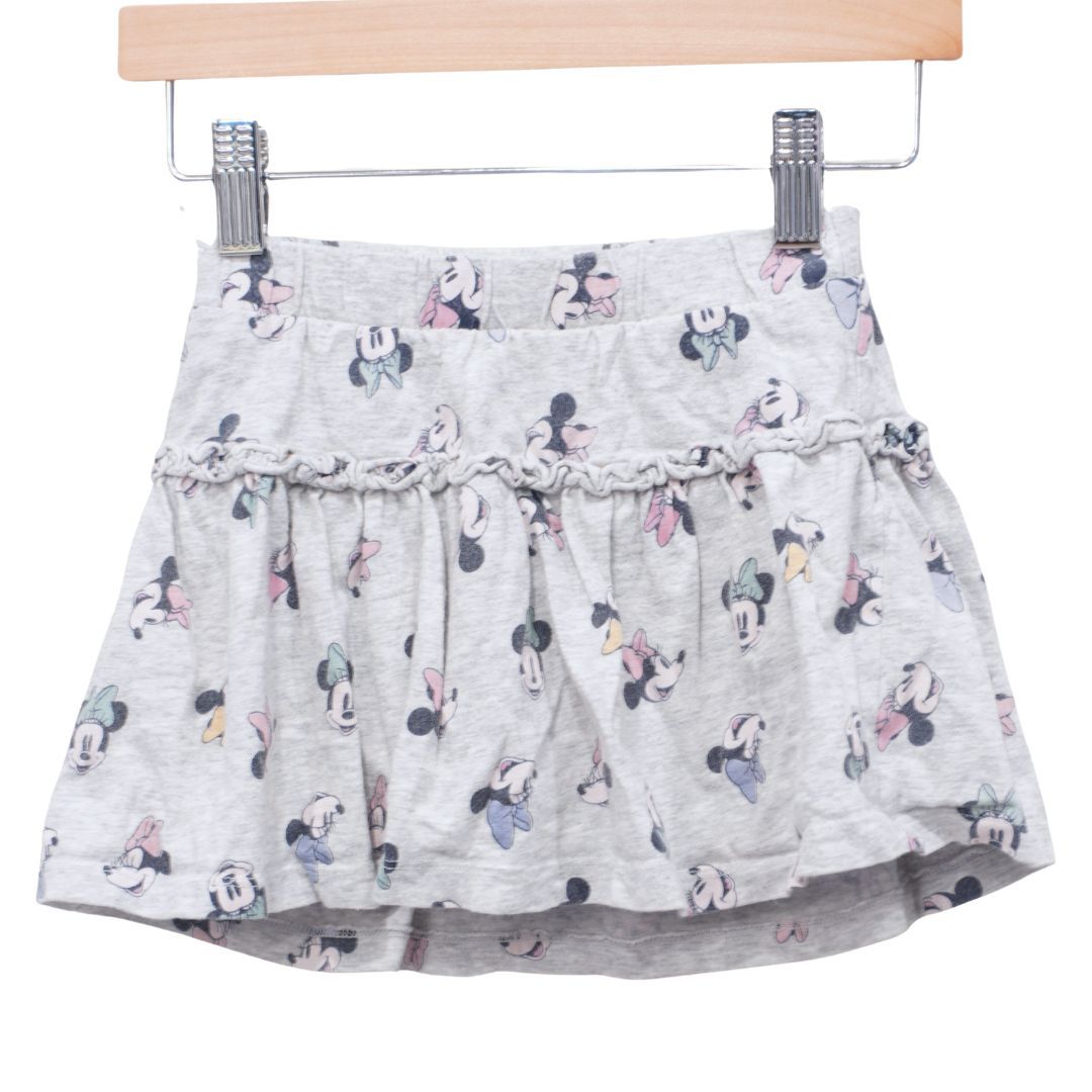 Jumping Beans - Gray Minnie Mouse Print Skort, 5