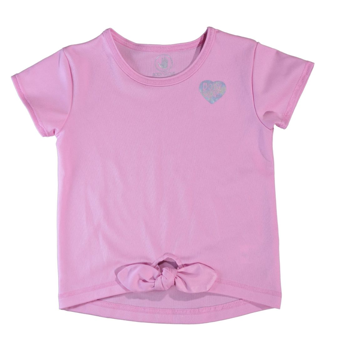 Camiseta con nudo rosa para niños (talla 5)