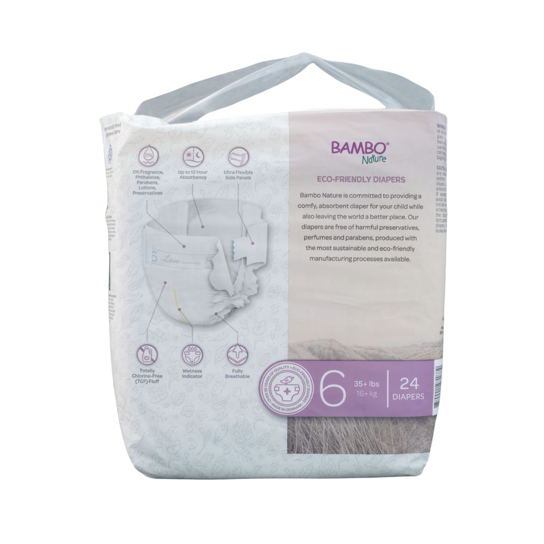 Baby Bamboo Nature Dream Diapers, 6