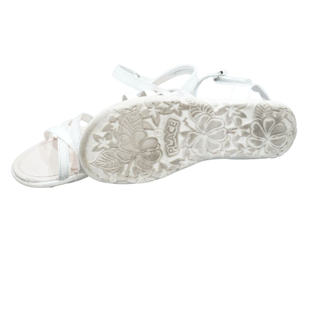 Kid's White The Children's Place Flat Sandals, 2