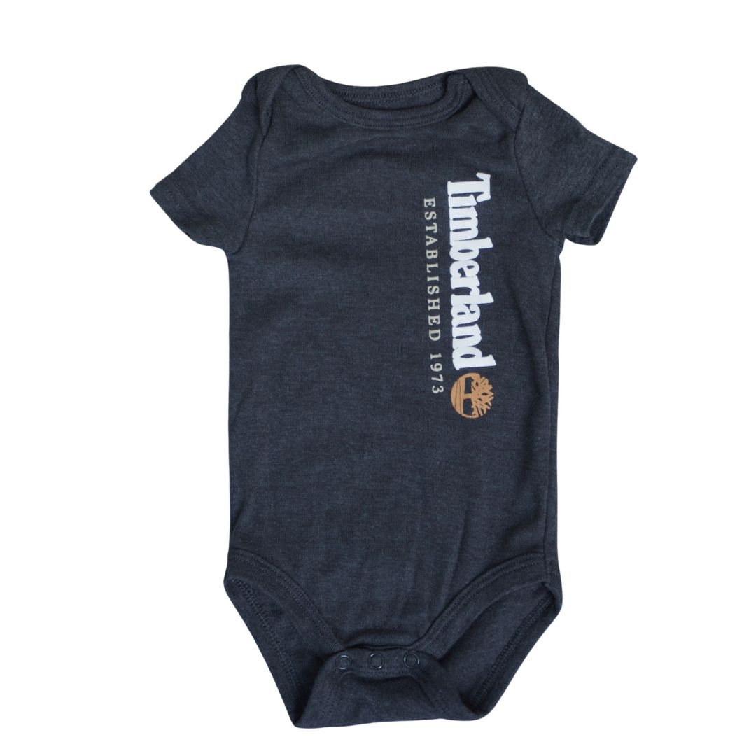 Baby Gray Timberland Bodysuit, 3-6 m