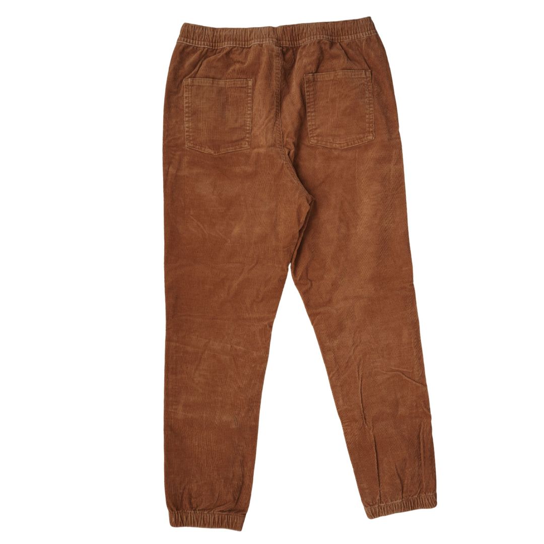 Kid's Brown Janie and Jack Curdoroy Jogger, 12