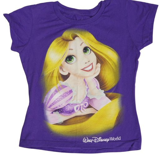 Kid's Purple Disney Parks Tangled Rapunzel T-Shirt, XS