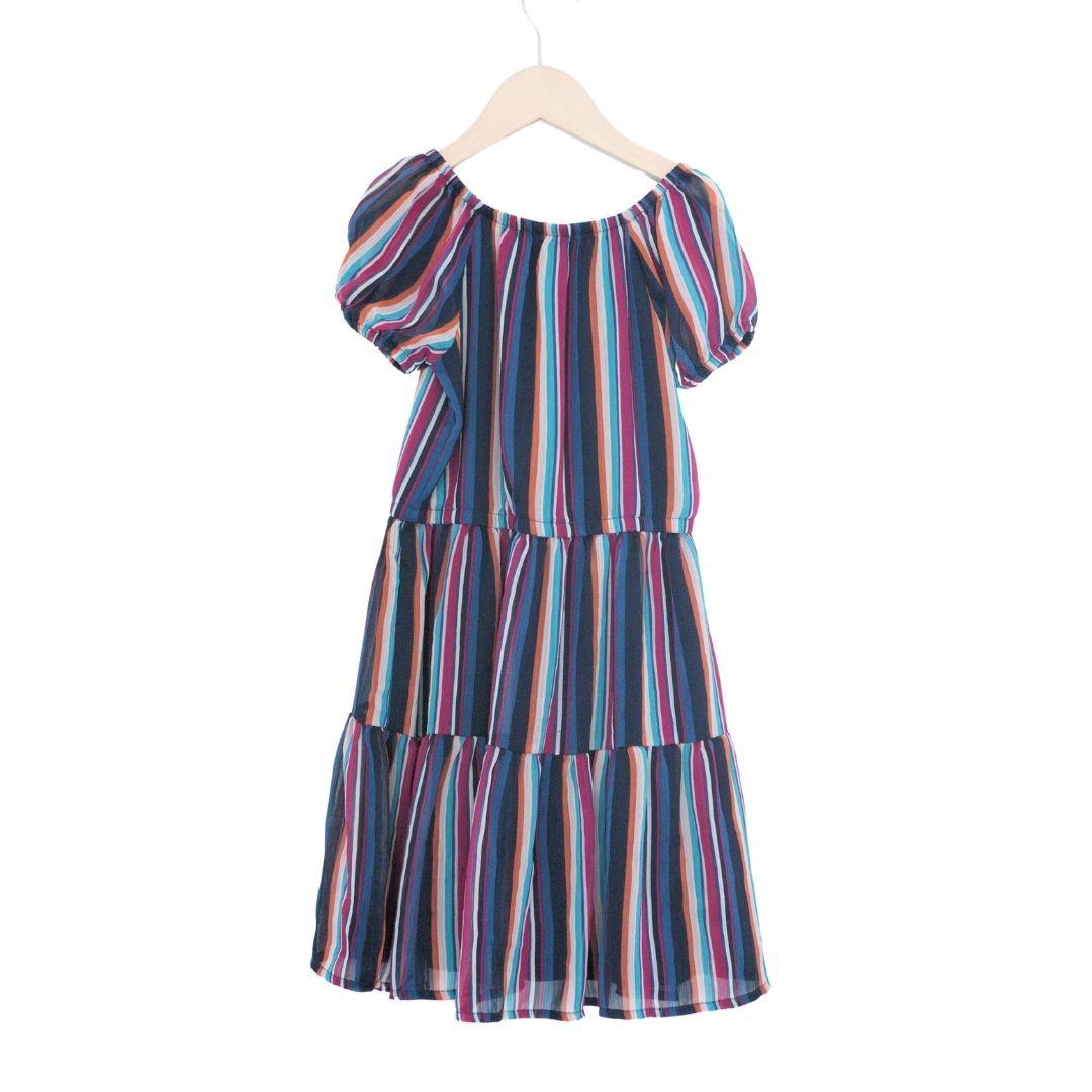 Wonder Nation Striped Girl's Dress, 7/8