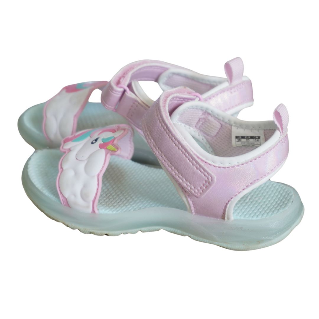 Kid's Carter's Light Up Unicorn Sandals, 9