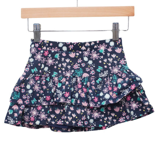 Jumping Beans - Blue Floral Skort, 5T