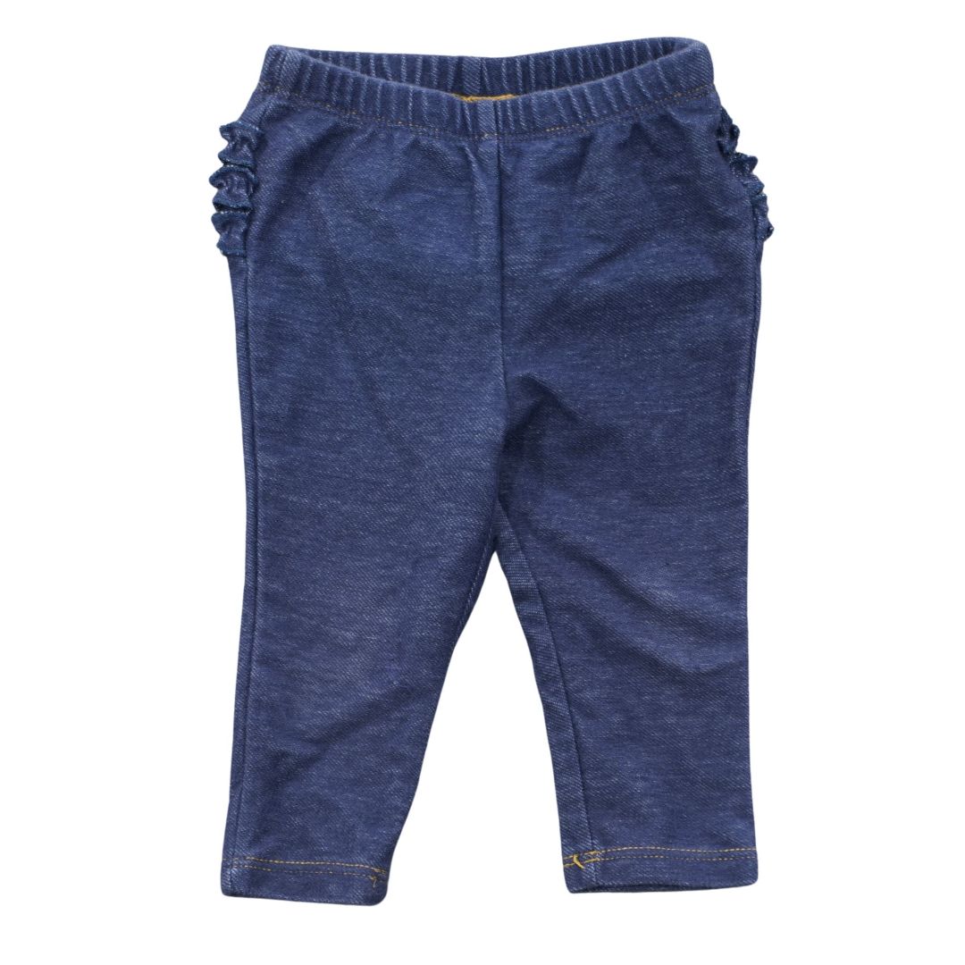 Blue Old Navy Ruffled Leggings, 6-12 m