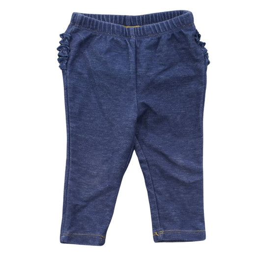 Leggings con volantes azules de Old Navy, talla 6-12 m