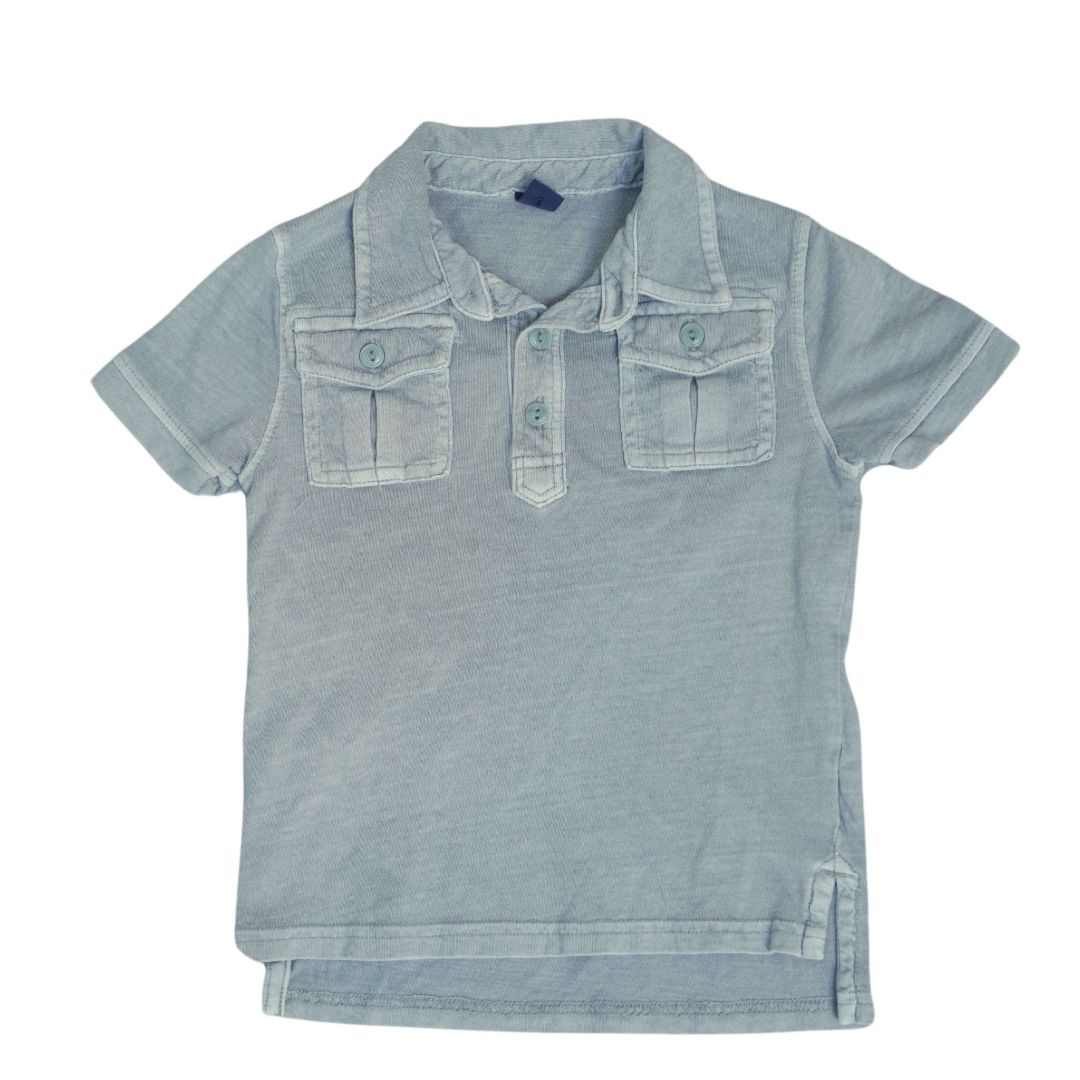 Polo de bebé Gap gris para niño pequeño, 18-24 meses