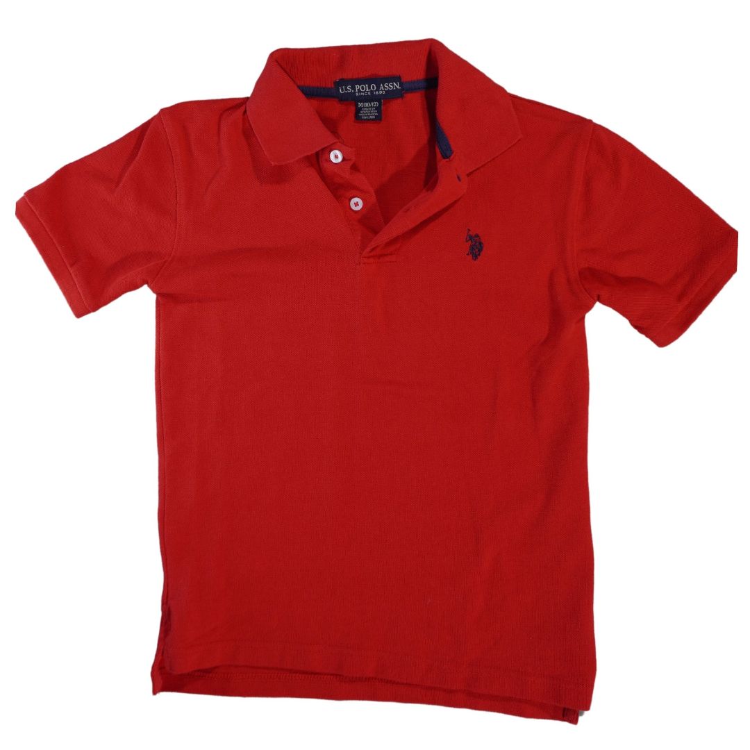 Kid's Red Polo Ralph Lauren Polo Shirt - Size M (10/12)