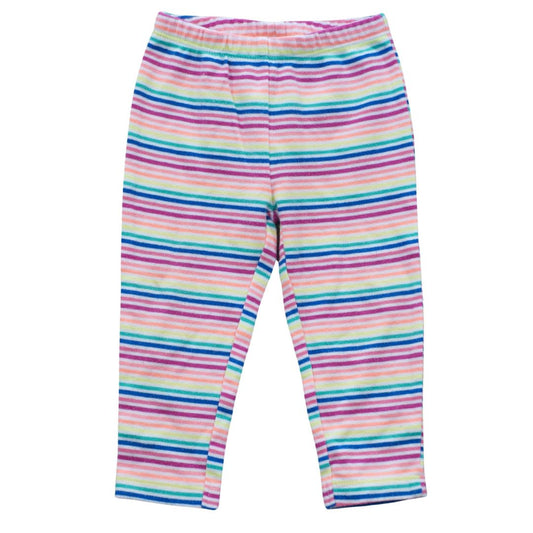 Pink Carter's Two Piece Bodysuit and Rainbow Leggings Set, 12 m