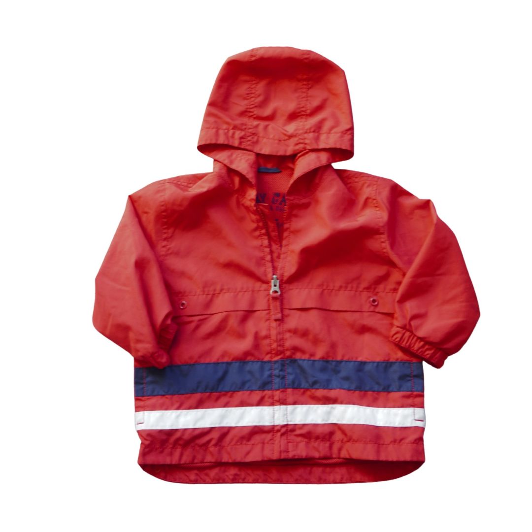 Cortavientos Baby Gap rojo para niños pequeños, 18-24 m