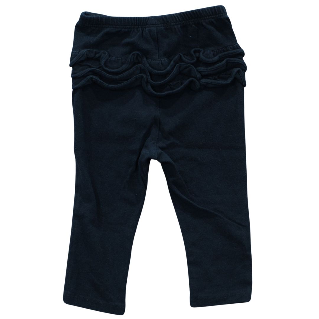 Toddler Black Old Navy Ruffled Pants, 12-18 m