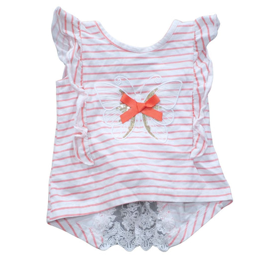 Blusa Mariposa Gigil Rosa, 12 m